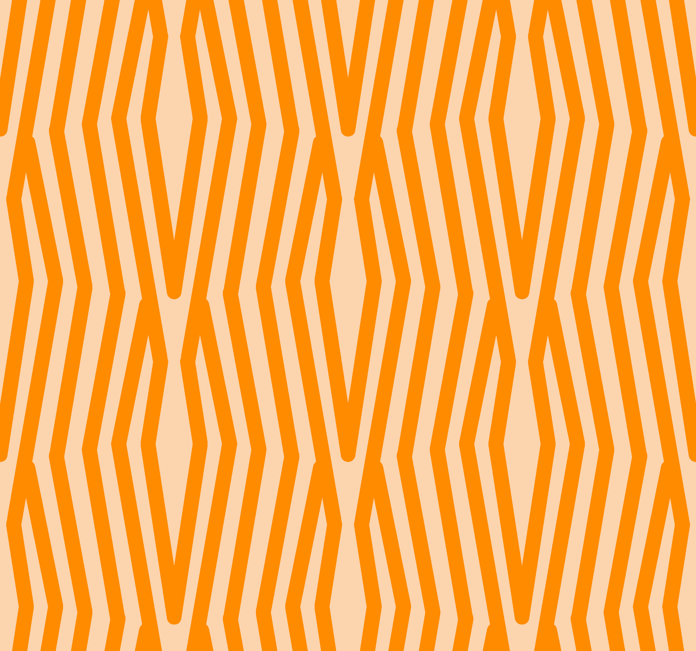 Alfombra vinílica naranja patrón abstracto - TenVinilo