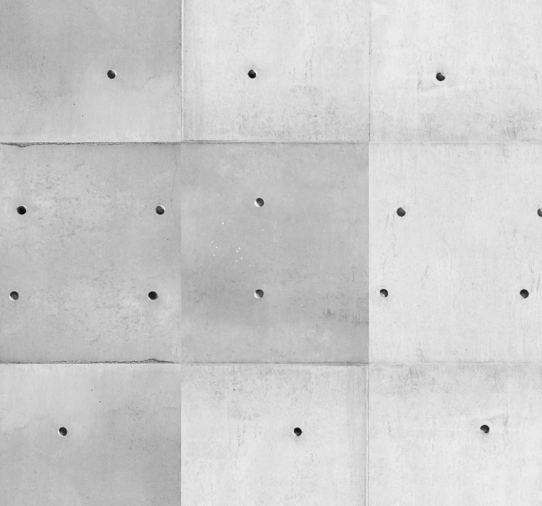 Alfombra vinílica exterior paneles de hormigón minimalistas - TenVinilo