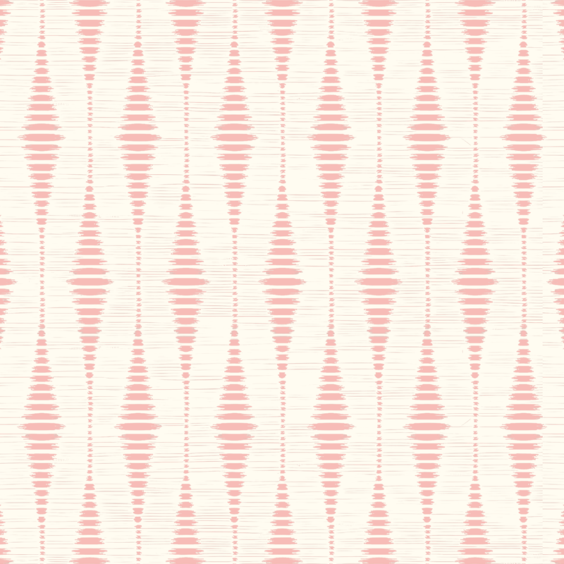 Alfombra vinílica exterior ikat rabaul rosa pastel - TenVinilo