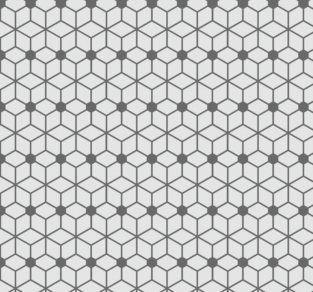 Alfombra vinílica exterior mosaico gris - TenVinilo