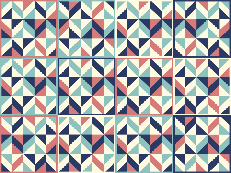 Alfombras vinilo azulejos geométrico romboide - TenVinilo