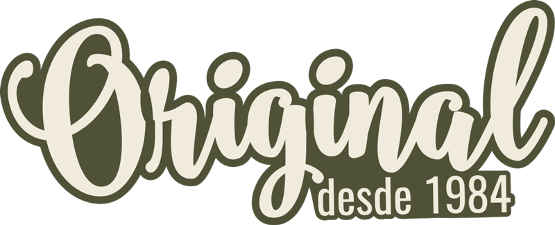 Alfombra vinílica con frase originales desde 1984 - TenVinilo