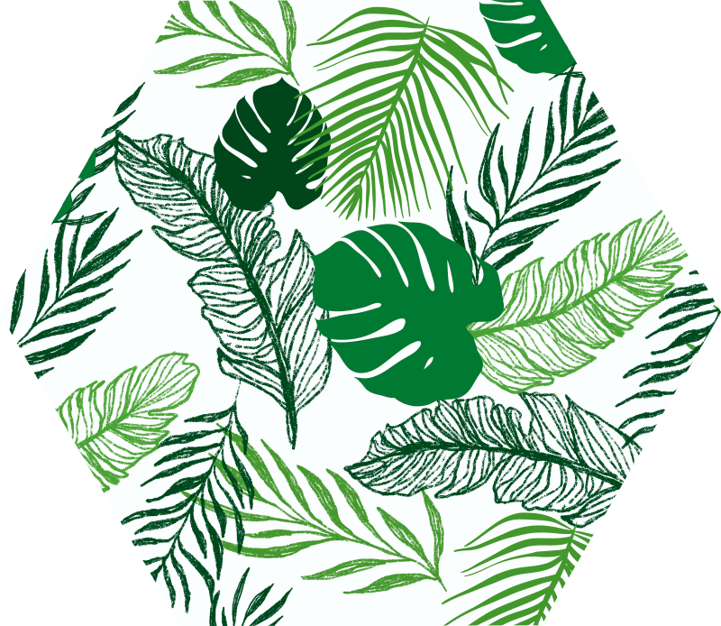 Alfombra vinílica moderna de hoja fina - TenVinilo