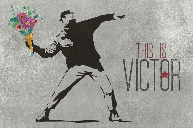 Alfombra vinílica personalizable ramo personalizado - TenVinilo