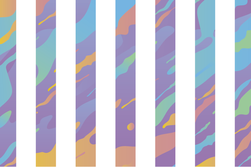 Alfombra vinílica minimalista rayas pastel - TenVinilo