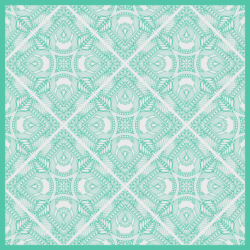 Alfombra vinílica geométrica con diseño estampado - TenVinilo