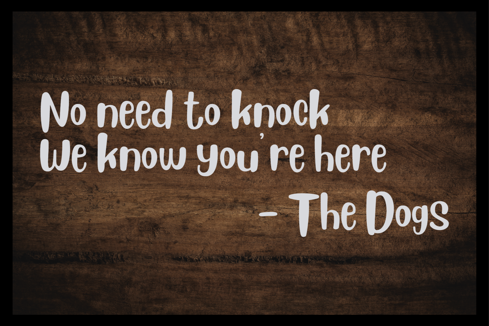 Alfombra vinílica con frase entrada de cita de bienvenida - TenVinilo