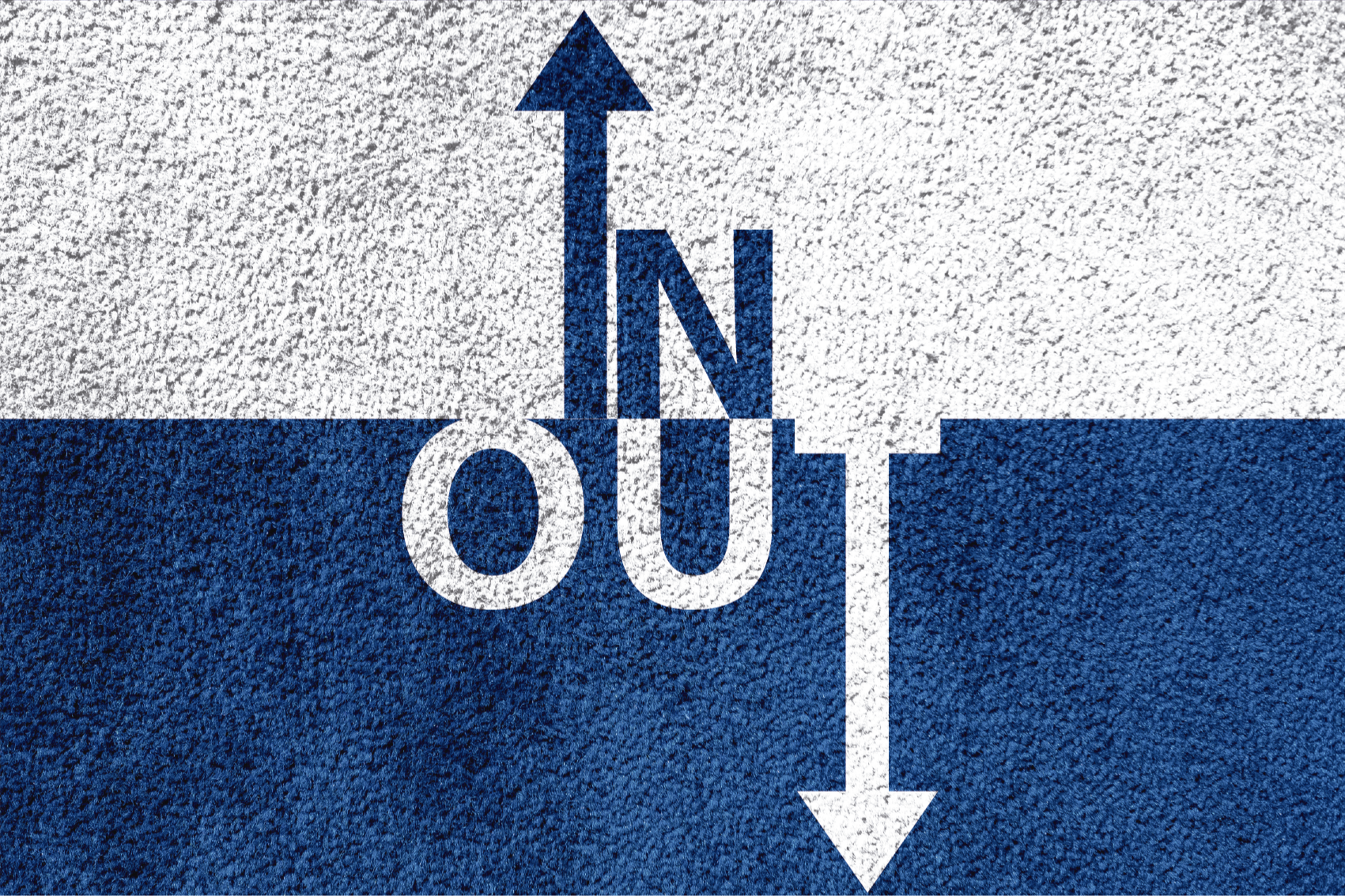 Alfombra vinílica con frase en direccional - TenVinilo