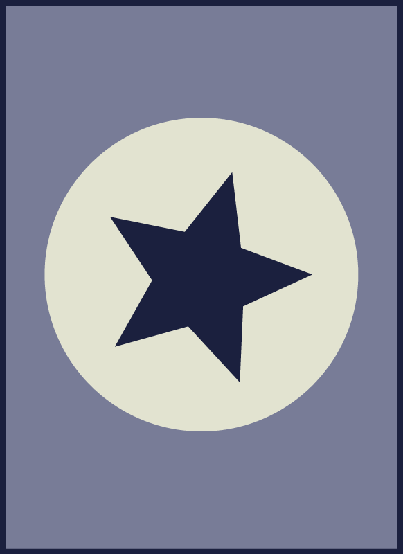 Alfombra vinílica estrellas centro de mesa estrella - TenVinilo