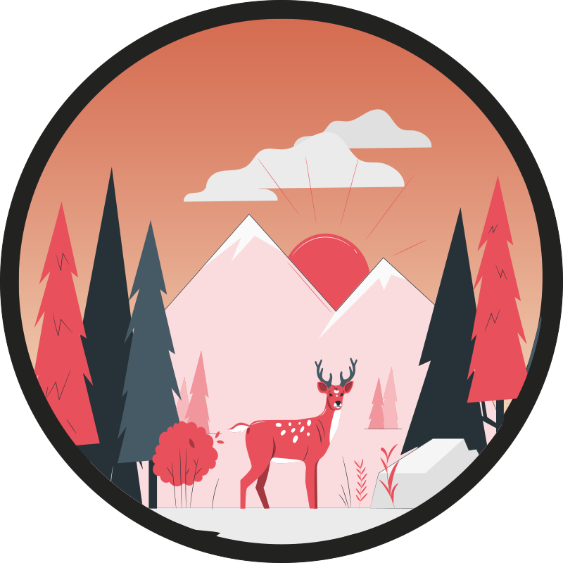 Alfombra vinílica naturaleza serena escena silvestre - TenVinilo