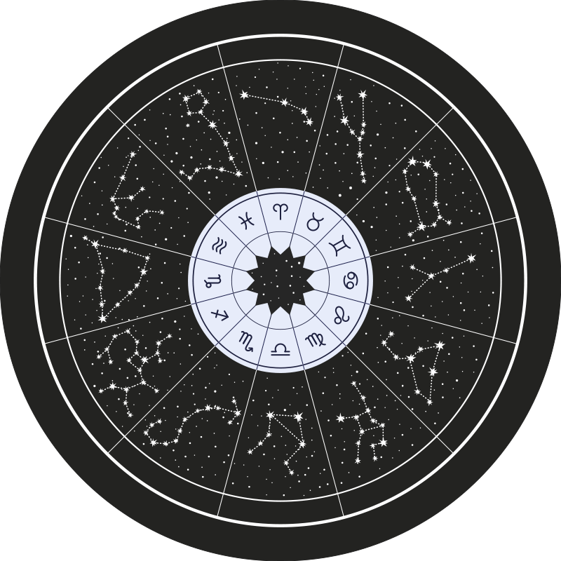 Alfombra vinílica dormitorio zodíaco celestial - TenVinilo