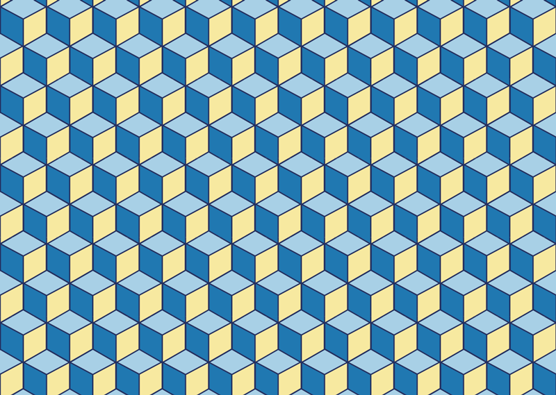 Alfombra de vinilo geométrica cocina efecto 3d - TenVinilo