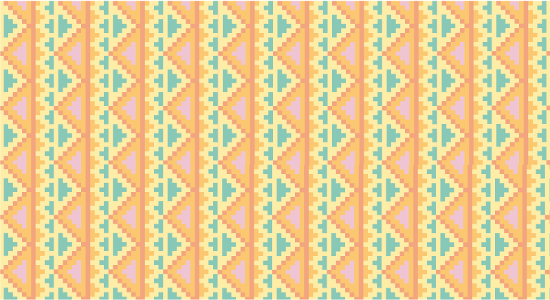 Alfombra de vinilo geométrica Azteca geométrico - TenVinilo