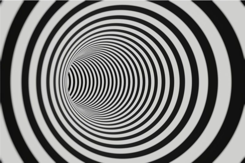 Alfombra de vinilo geométrica Túnel 3d - TenVinilo