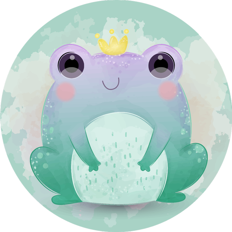 Alfombra vinílica infantil amigos acuáticos cartoon - TenVinilo