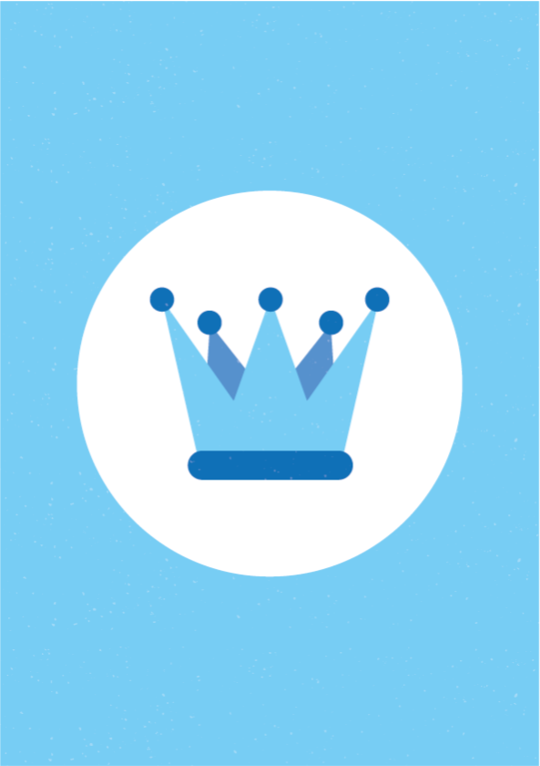 Alfombra vinílica bebé emblema de la corona real - TenVinilo