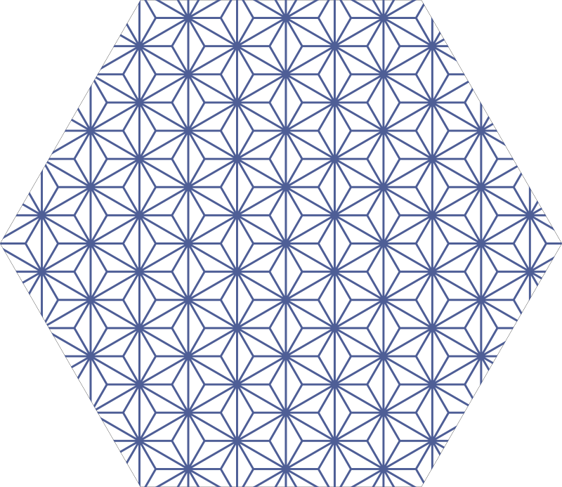 Alfombra vinílica geométrica estrellas geométricas - TenVinilo