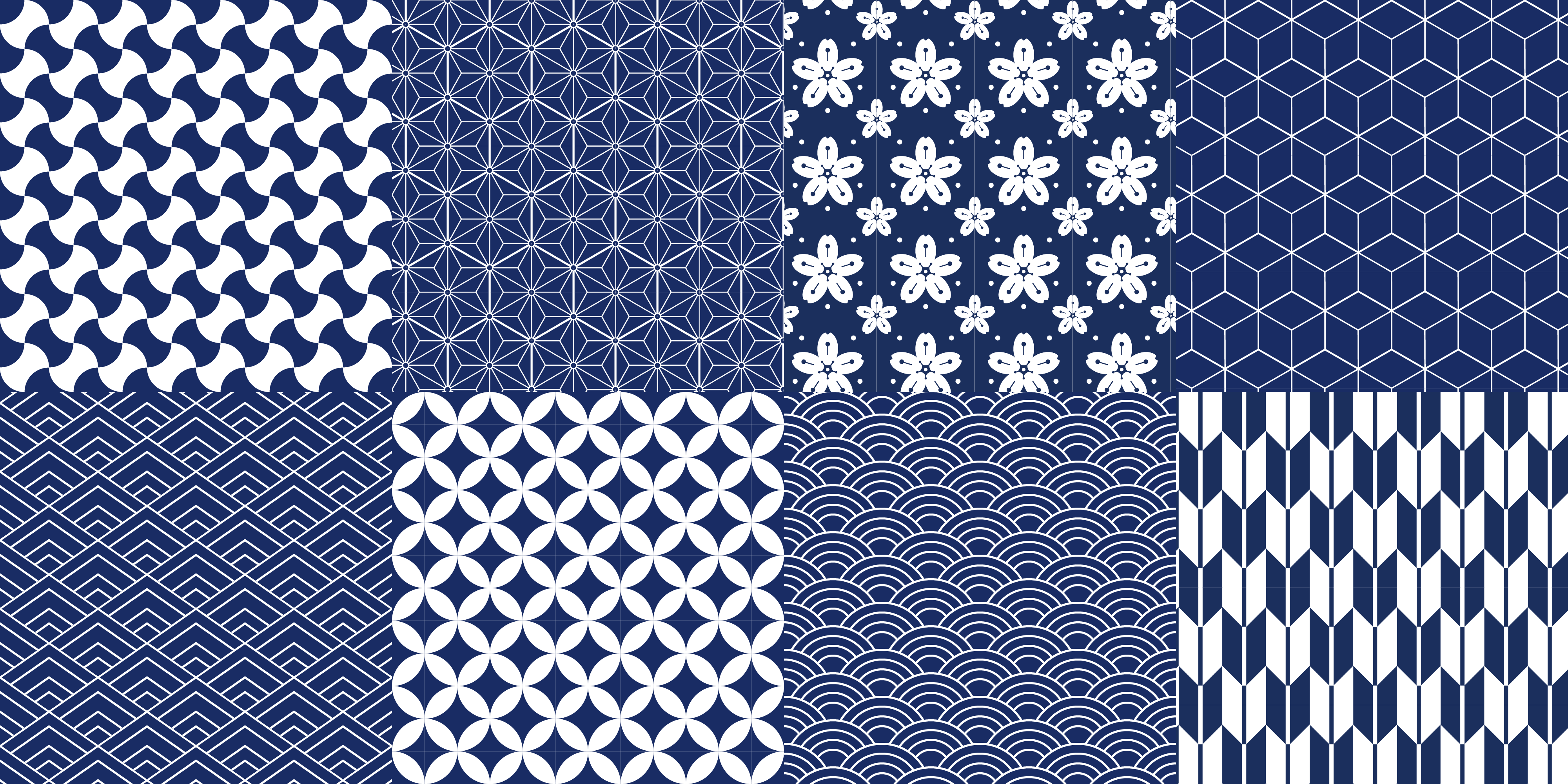 Alfombras hidráulica azulejos blancos y azules - TenVinilo