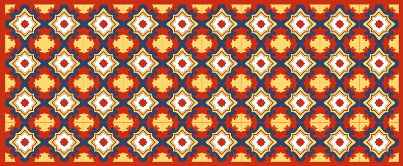 Alfombras de vinilo de azulejos Azulejo rojo brillante - TenVinilo