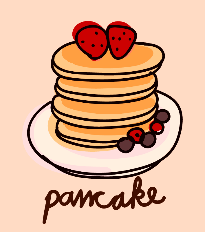 Alfombra vinilo cocina Pila de panqueques - TenVinilo