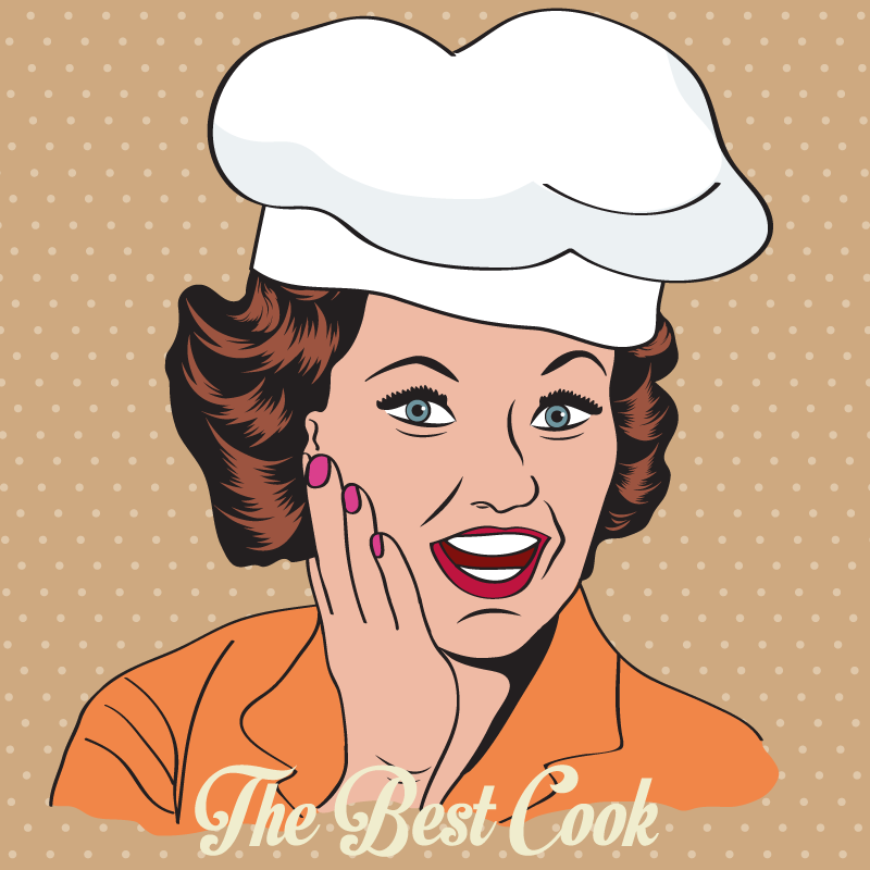 Alfombra vinilo cocina Chef de dibujos animados pulgares arriba - TenVinilo