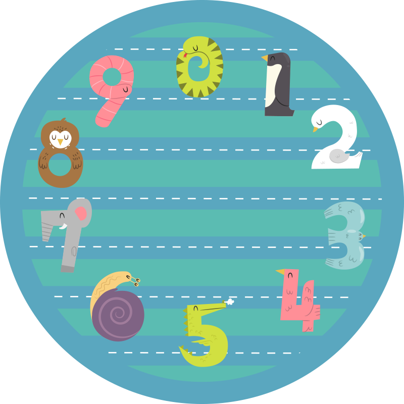 Alfombra vinílica infantil pista circular - TenVinilo