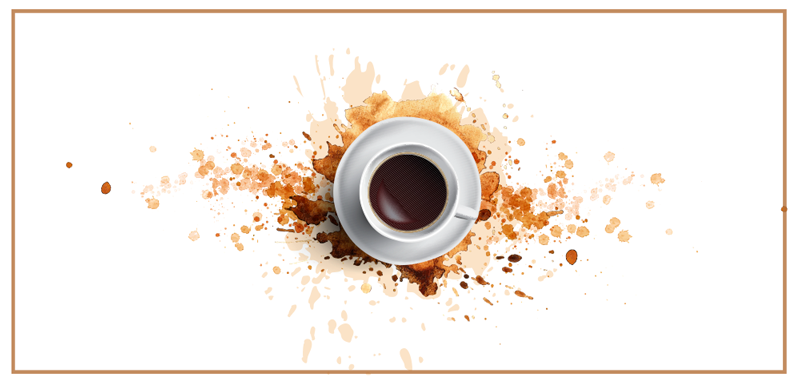 Alfombra vinilo comedor Explosión de café - TenVinilo