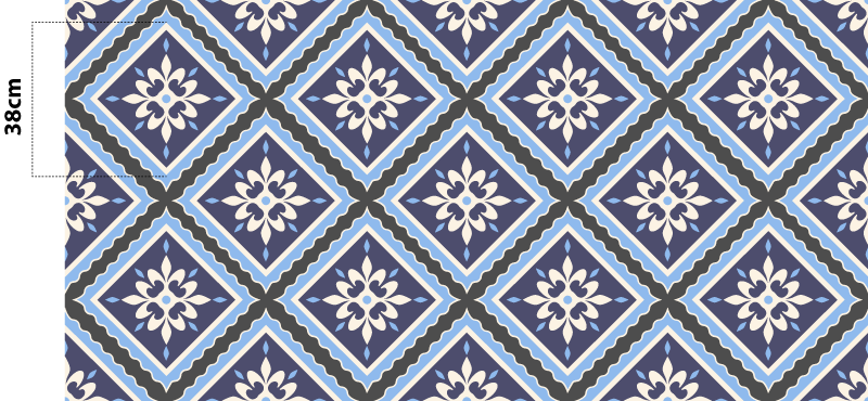 Alfombras de vinilo de azulejos Gris - TenVinilo