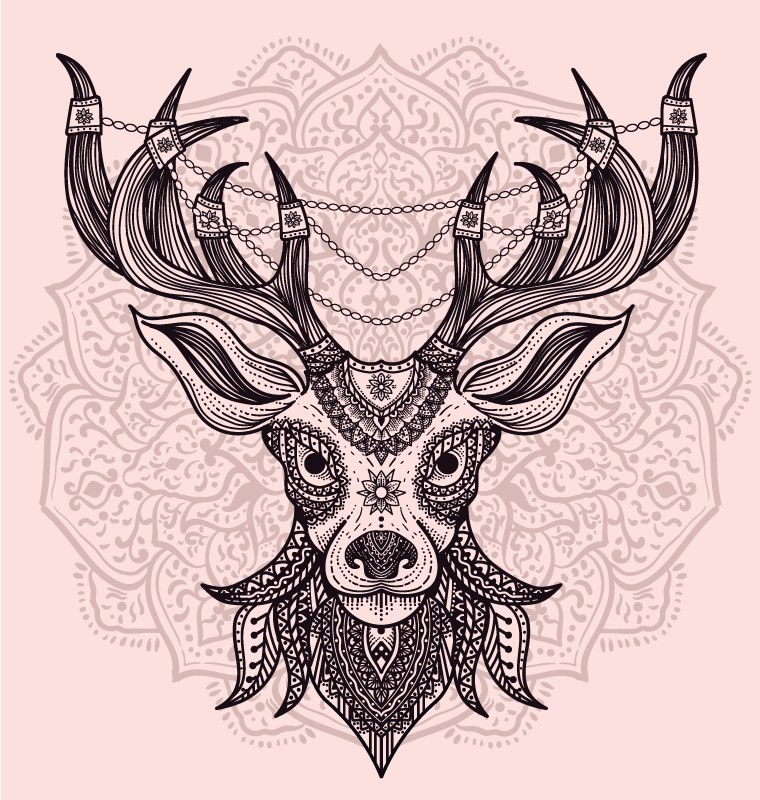 Aflombra vinílica animales Ciervos estampados - TenVinilo