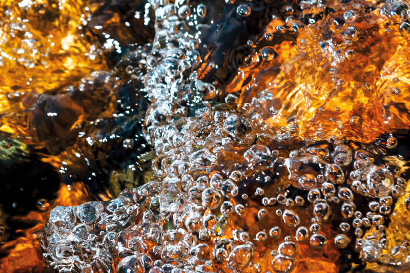 Alfombra vinílica imitación flujo de agua burbujeante - TenVinilo