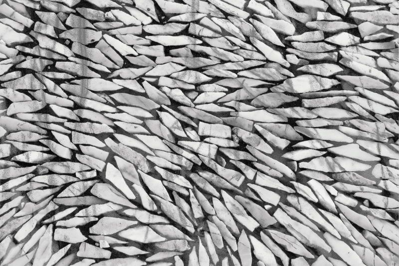 Alfombra vinílica imitación piedra patrón realista gris - TenVinilo