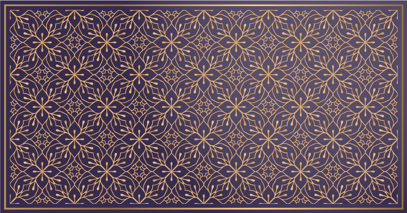 Alfombra vinílica flores elegante concepto floral - TenVinilo