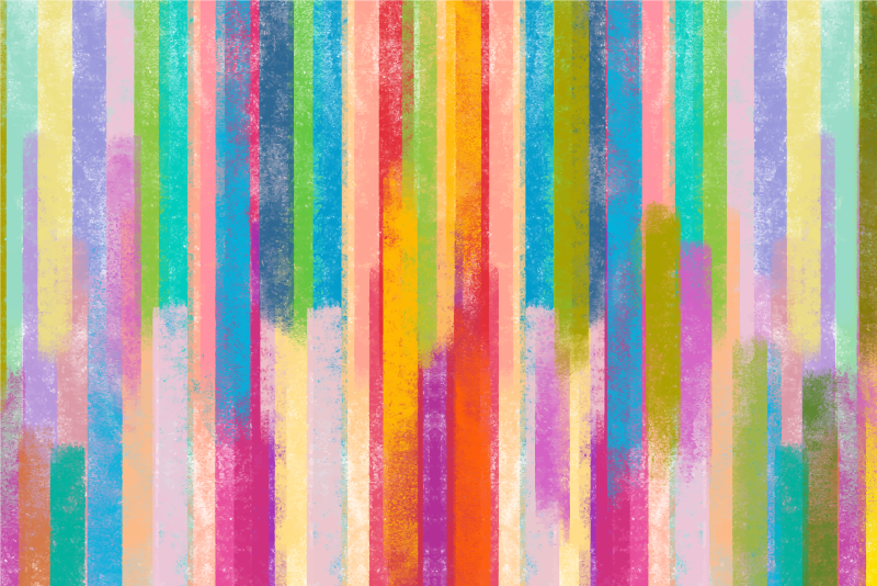 Alfombra vinilo mosaico Trazos multicolores - TenVinilo