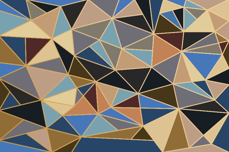 Alfombra vinílica geométrica motivo triángulo - TenVinilo