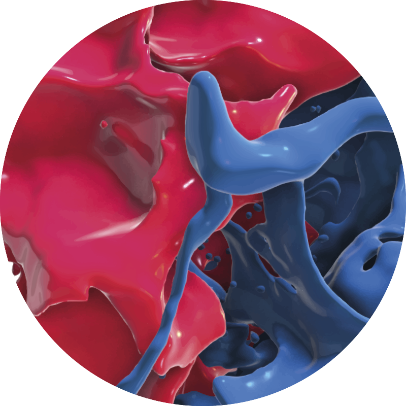 Alfombra vinílica imitación flujo de color abstracto - TenVinilo