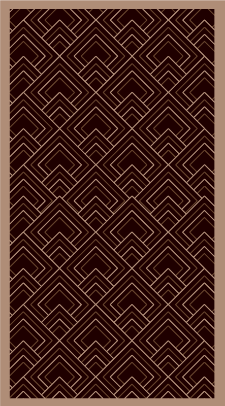 Alfombra vinílica dormitorio composición negra - TenVinilo