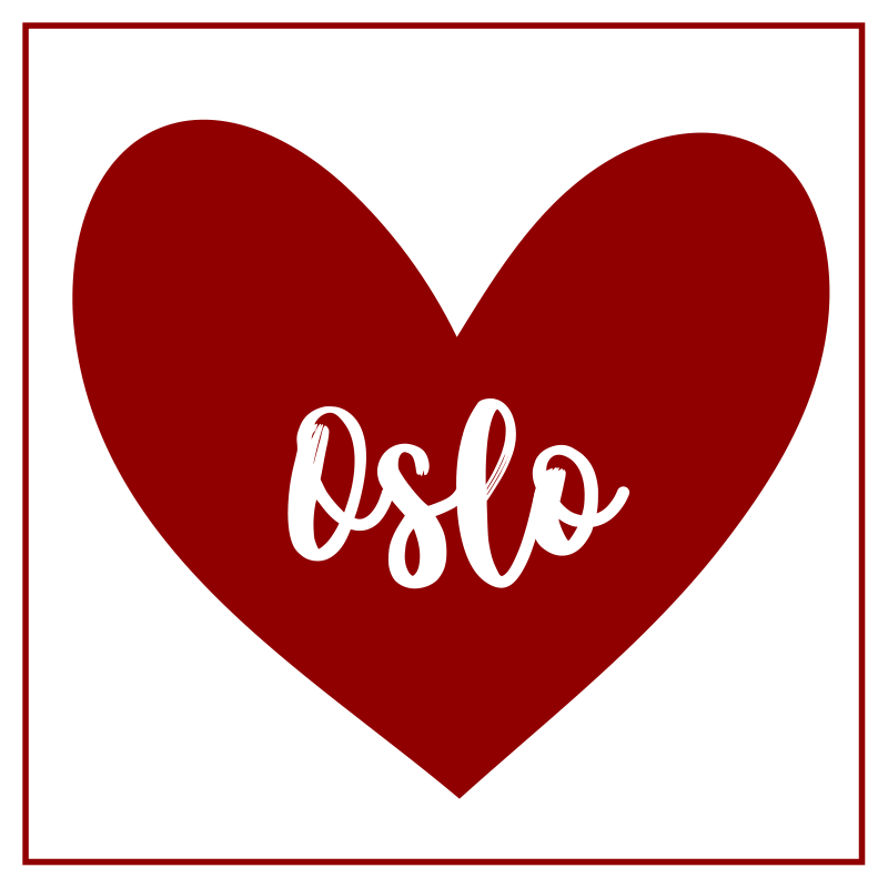 Alfombra vinílica con frase corazón de oslo - TenVinilo