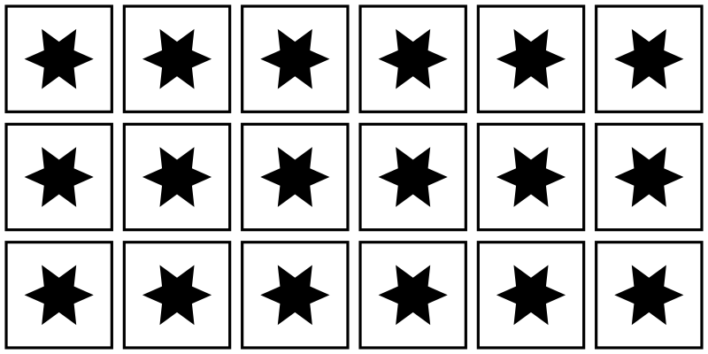 Alfombra vinílica estrellas motivo en blanco y negro - TenVinilo