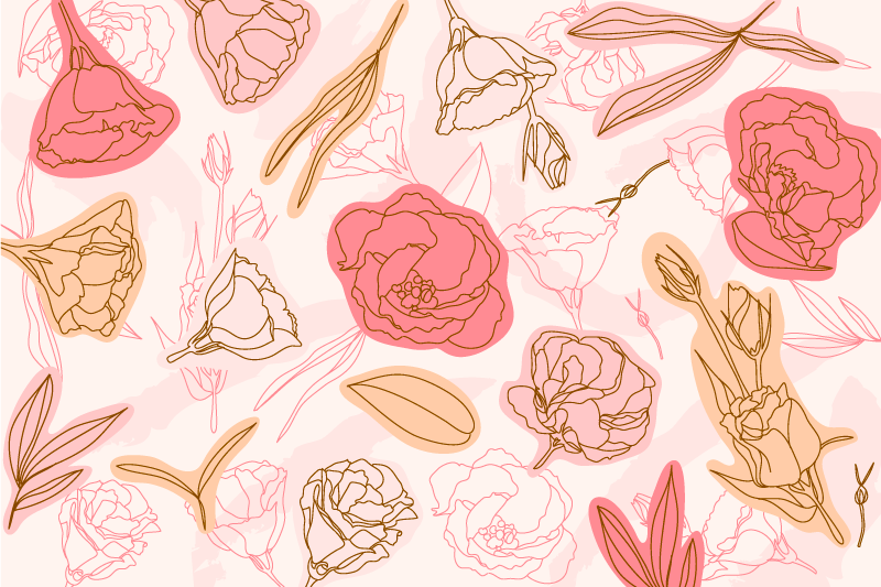 Alfombra vinílica baño elemento botánico sofisticado - TenVinilo