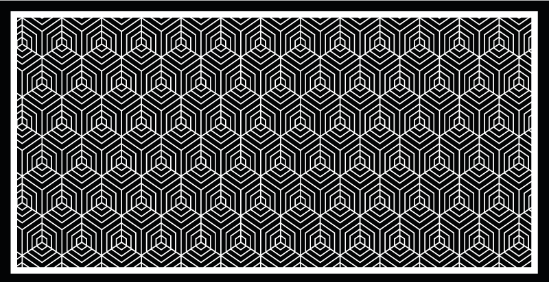 Alfombra vinílica baño hidráulica mosaico minimalista - TenVinilo