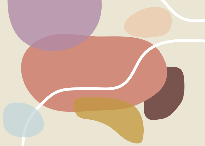 Alfombra vinílica moderna formas orgánicas - TenVinilo