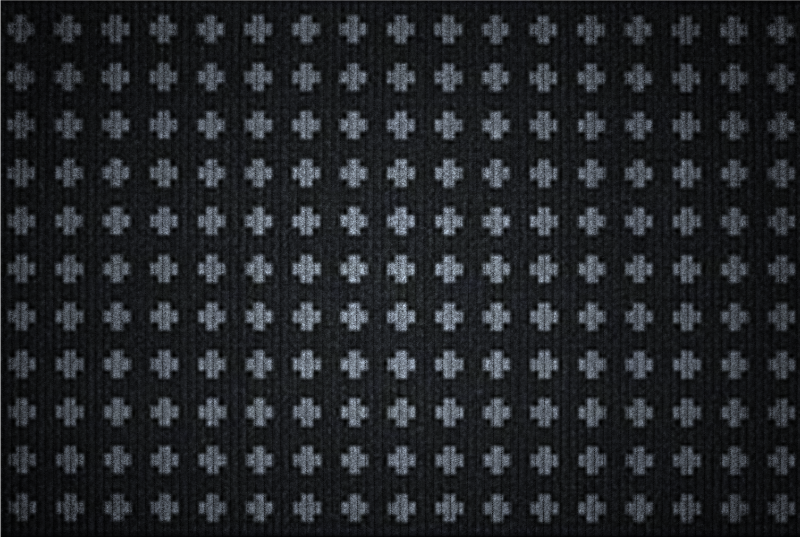 Alfombra vinílica minimalista diseño de cruces entrelazados - TenVinilo