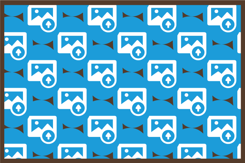 Alfombra vinílica personalizable patrón de imagen - TenVinilo