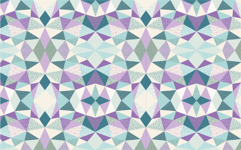 Alfombra vinílica geométrica geometría colorida - TenVinilo