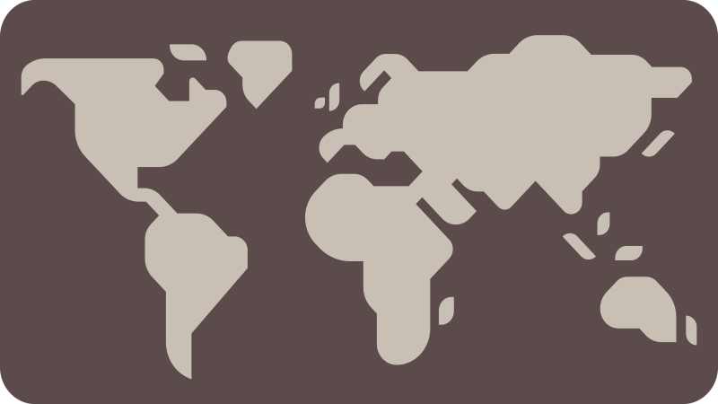 Alfombra vinílica mapamundi motivo beige y gris - TenVinilo