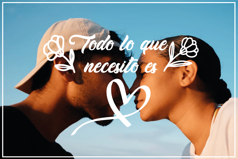 Alfombra vinílica con nombre Todo lo que necesito es una foto - TenVinilo