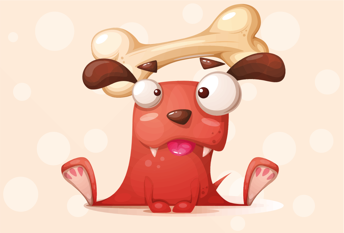 Alfombra vinílica bebé cachorro alegre - TenVinilo