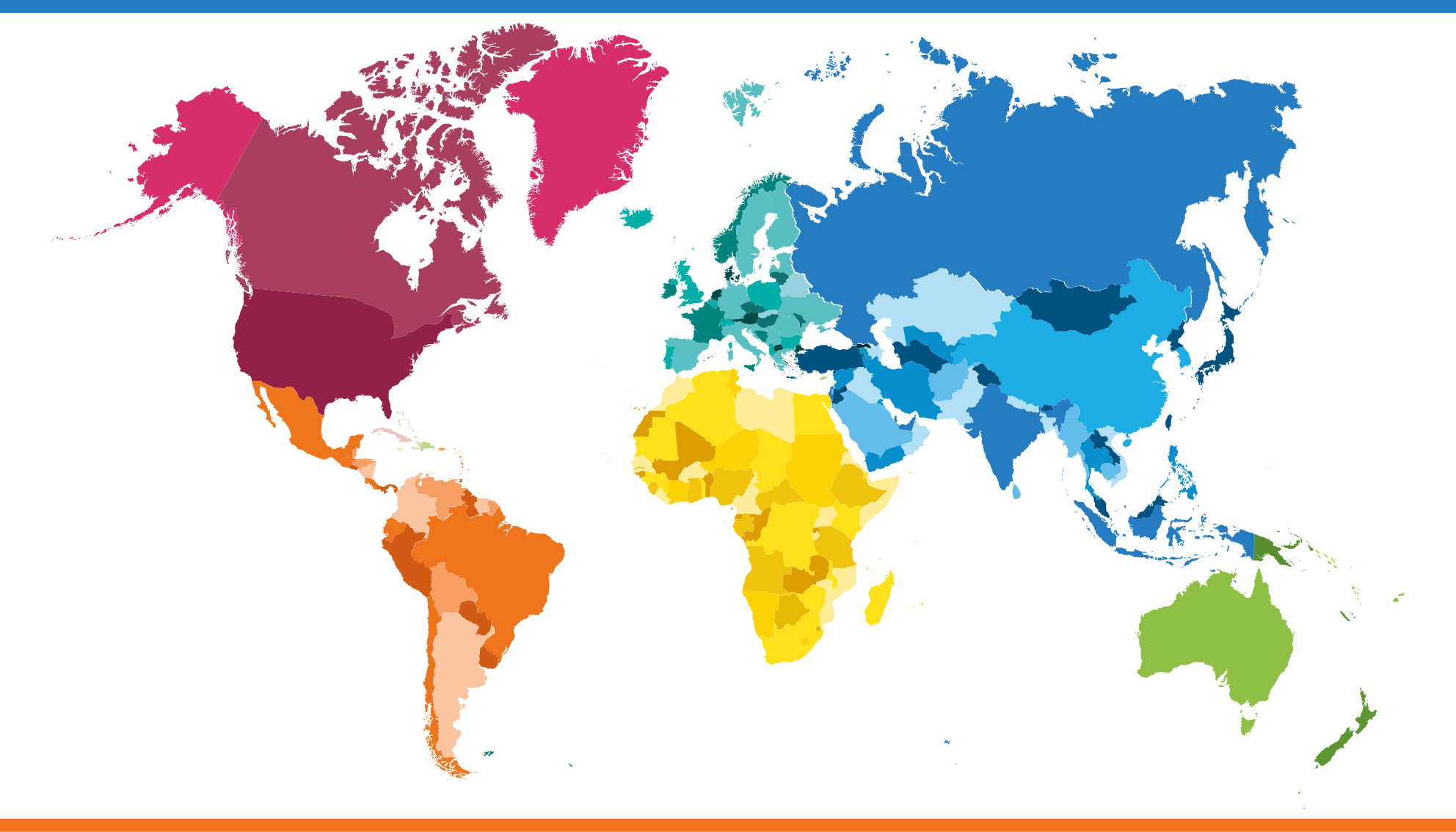 Alfombra vinílica mapamundi colores del mapa del mundo - TenVinilo