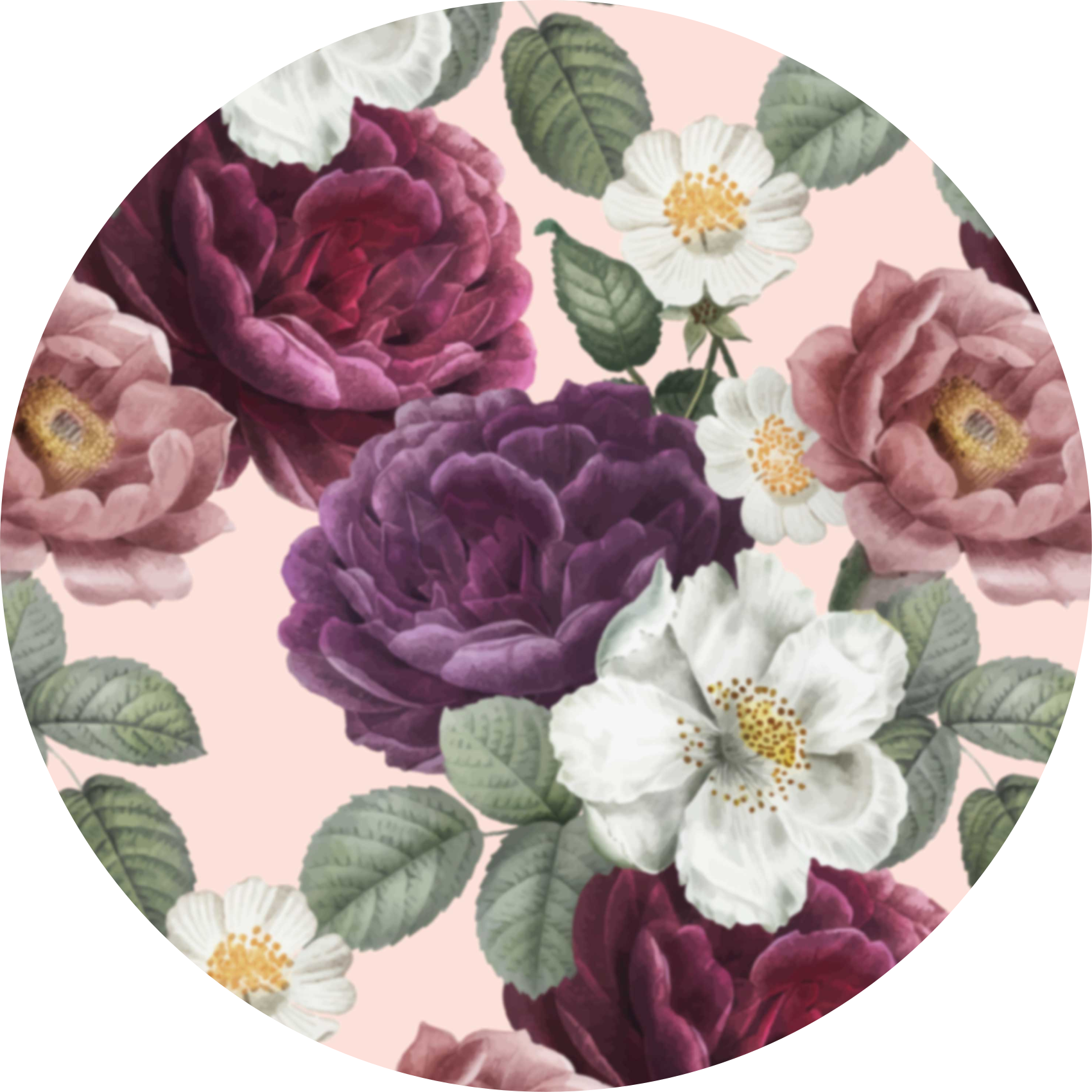 Alfombra vinílica flores arreglo de flores elegante - TenVinilo
