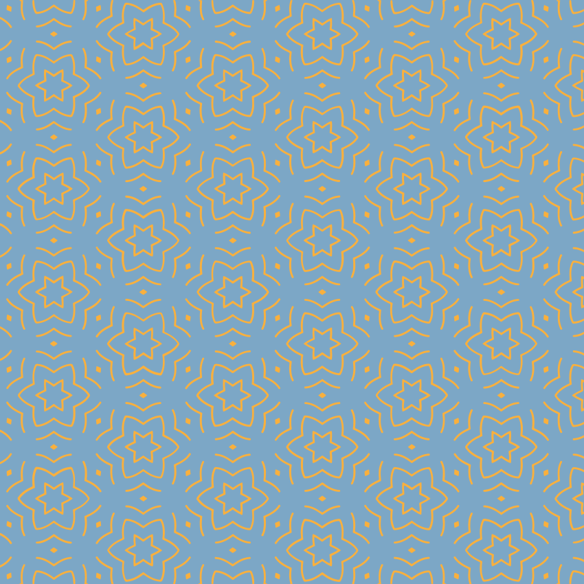 Alfombra vinílica estrellas patrón abstracto amarillo - TenVinilo